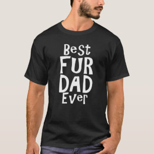 Camiseta El Mejor Papá Fur Ever Día del Padre Mascotas Gato