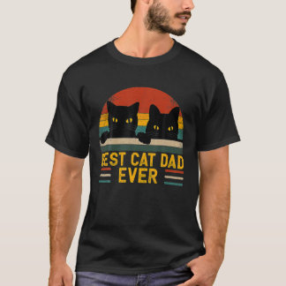 Camiseta El mejor papá gato del viejo estilo retro