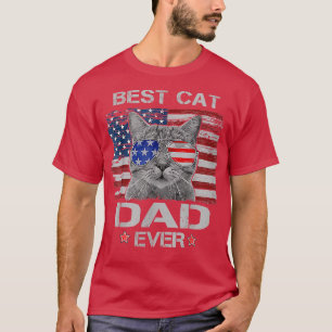 Camiseta El Mejor Papa Gato Que Nunca Fue Patriótico De La 