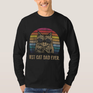 Camiseta El Mejor Papá Gato. Regalo del Día del Padre de cu