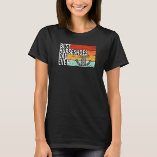 Camiseta El mejor papá herradura de la historia del lanzado