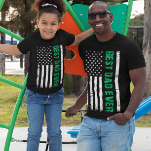 Camiseta El mejor papá jamás delgado papá militar de la lín