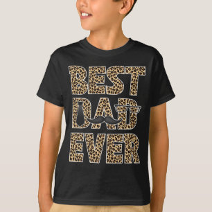 Camiseta El mejor papá jamás leopardo tocó el día del padre