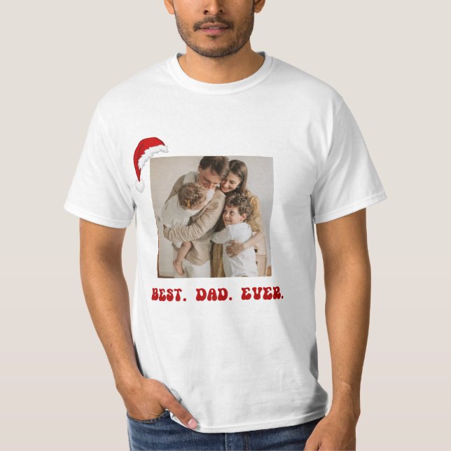 Camiseta El mejor papá jamás Navidades Shirt (Anverso)