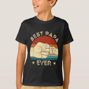 Camiseta El mejor papá jamás puño y gracioso día del abuelo