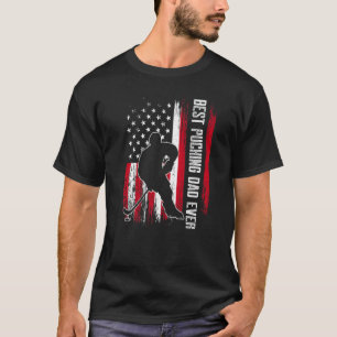 Camiseta El Mejor Papá Jugador de Hockey sobre Hielo Porter