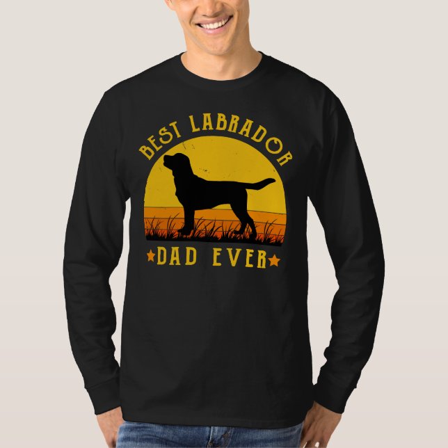 Camiseta El mejor papa labrador de la historia del perro de (Anverso)