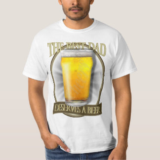 Camiseta El mejor papá merece una cerveza