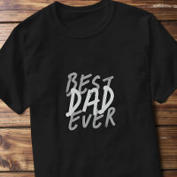 El mejor papá moderno grunge blanco y gris