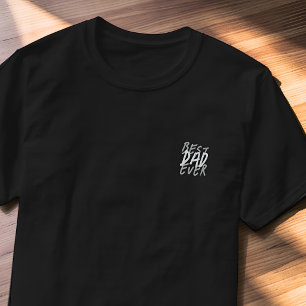 Camiseta El mejor papá moderno negro y gris Grunge