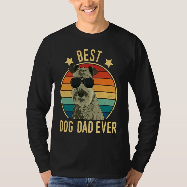 Camiseta El mejor papá perro Lakeland Terrier Día del Padre (Anverso)
