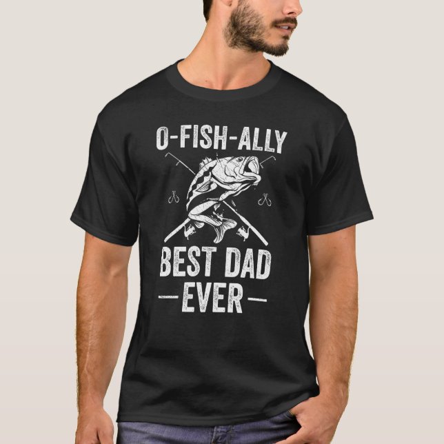 Camiseta El mejor papá pescador de OFISH (Anverso)