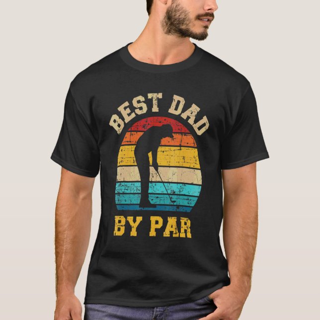 Camiseta El mejor papá por el día del padre de Golfer Daddy (Anverso)