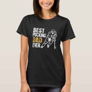 Camiseta El Mejor Papá Pucking Retro Entrenador de Hockey s