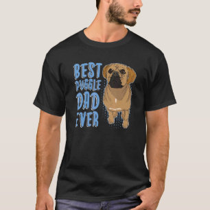 Camiseta El Mejor Papá Puggle Hombre Cuidado Mascota Animal