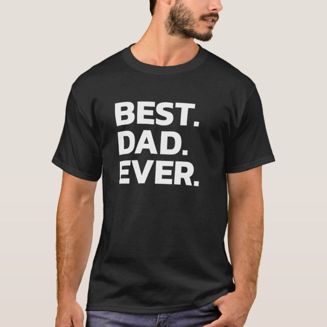 Camiseta El mejor papá siempre divertido regalo de Chiste h (Anverso)