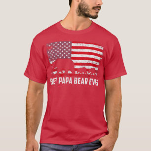 Camiseta El mejor papá tiene el Día del Padre de la Bandera