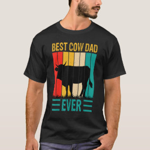 Camiseta El Mejor Papá Vaca De Todos Los Tiempos Granja De 