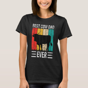 Camiseta El Mejor Papá Vaca De Todos Los Tiempos Granja De 