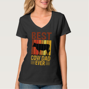 Camiseta El Mejor Papá Vaca de Todos los Tiempos Granja de