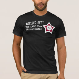 CAMISETA EL MEJOR PAPEL DEL MUNDO DIJO EL VICE1AA NEGRO ROJ