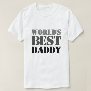 Camiseta El mejor papi del mundo del esténcil del gradiente