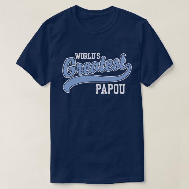 Camiseta El mejor papou del mundo (Diseño del anverso)