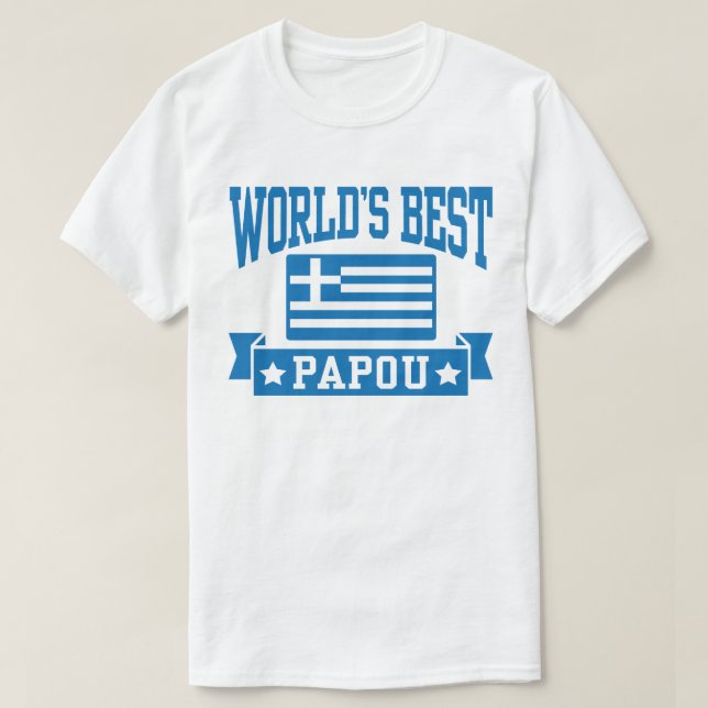 Camiseta El mejor papou del mundo (Diseño del anverso)