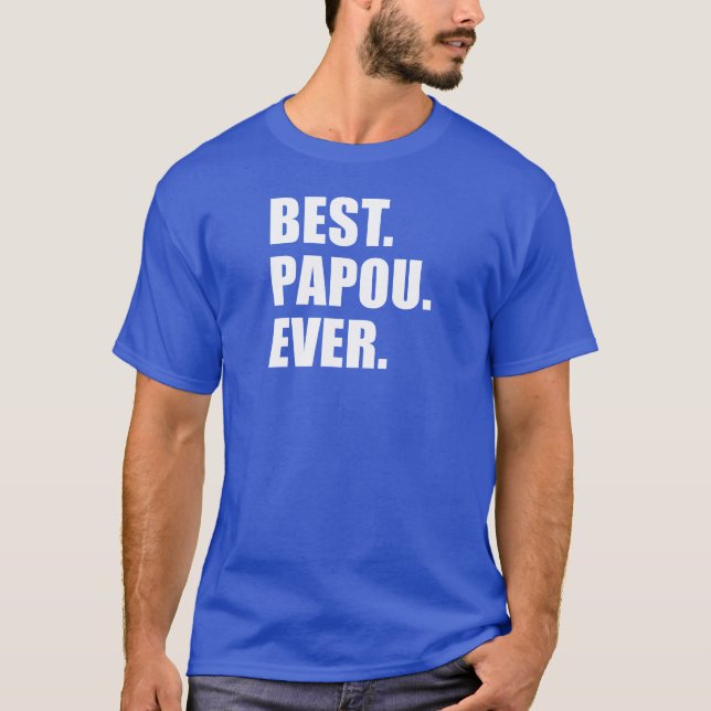 Camiseta El mejor Papou nunca (Anverso)