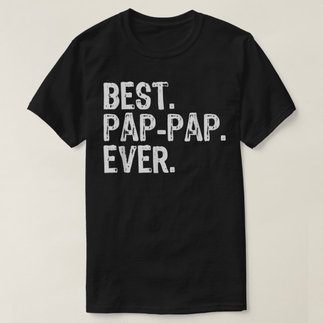 Camiseta El Mejor PapPap del Mundo Regalo del Día del Padre (Diseño del anverso)