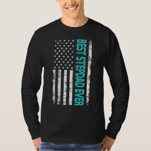 Camiseta El mejor paso papá fue la bandera estadounidense p