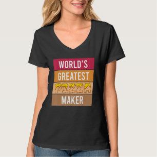 Camiseta El mejor pastelero del mundo - Graciosa pizza de c