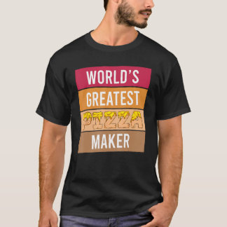 Camiseta El mejor pastelero del mundo - Graciosa pizza de c