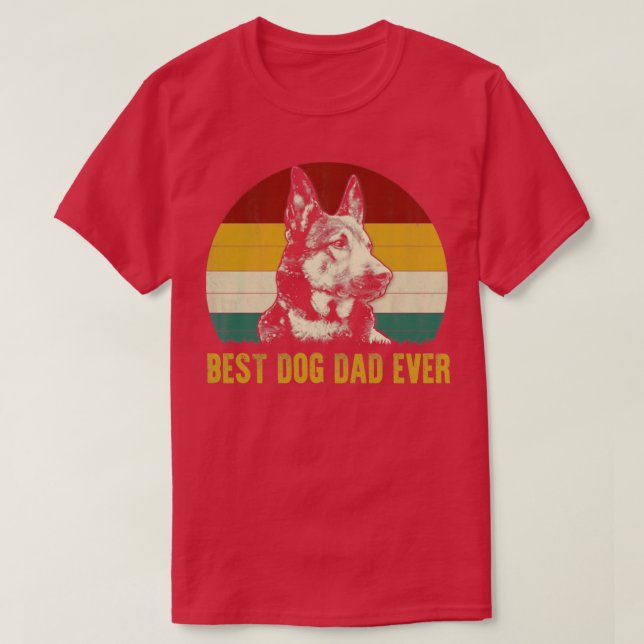 Camiseta El mejor pastor alemán de perro pastor papa divert (Diseño del anverso)