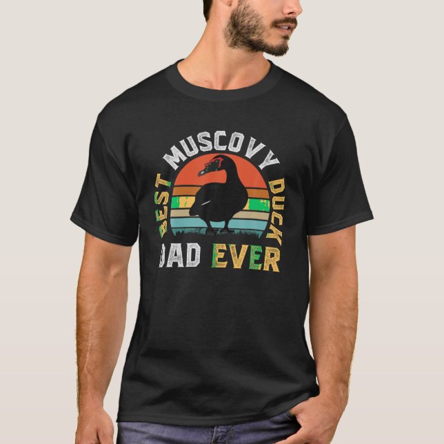Camiseta El mejor pato de Muscovy DAD cada vez más divertid (Anverso)