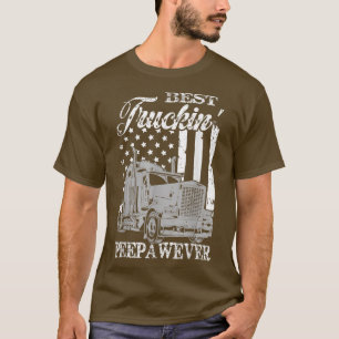 Camiseta El mejor Peepaw camionero de hombres divertido, ca