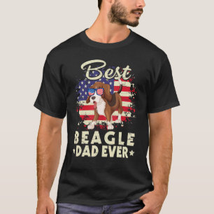 Camiseta El mejor perro beagle de EE.UU. padre feliz de la 