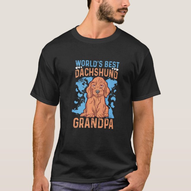 Camiseta El mejor perro de Dachshund (Anverso)