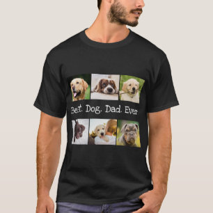 Camiseta El mejor perro de los 6 Collages de fotos es el ne