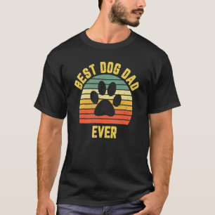 Camiseta El mejor perro del bulldog papá del padre retro vi