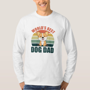 Camiseta El mejor perro del mundo papá dulce perro Corgi Do