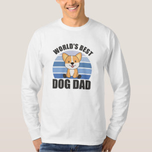 Camiseta El mejor perro del mundo papá dulce perro Corgi Do