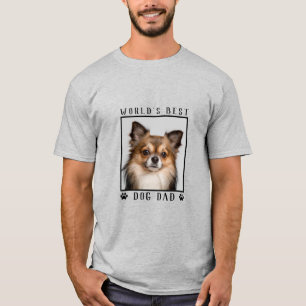Camiseta El mejor perro del mundo papá pinta foto Mascota