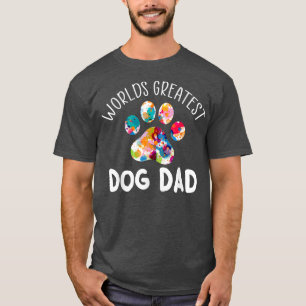Camiseta El mejor perro del mundo para el amor de los padre
