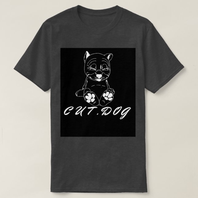 Camiseta el mejor perro lindo es clásico y mejor pegatina (Diseño del anverso)