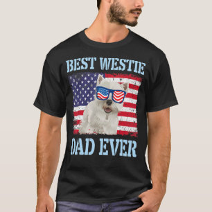 Camiseta El mejor perro occidental papá feliz del día del p
