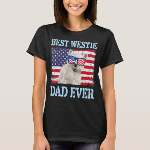 Camiseta El mejor perro occidental papá feliz del día del p