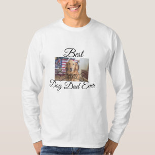 Camiseta El mejor perro papá jamás añada el nombre del masc