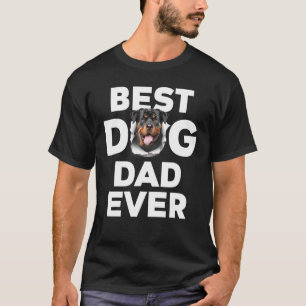 Camiseta El mejor perro papá jamás rotuiler