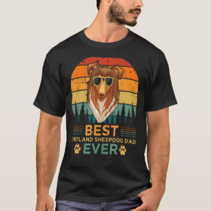 Camiseta El mejor perro pastelero de Shetland con estilo re